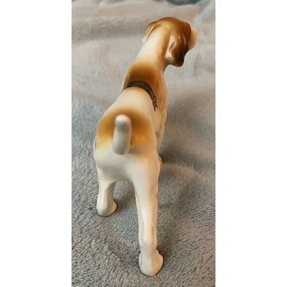 Vtg English Pointer Setter Spaniel Hunting Dog Porcelain Figurine Souvenir Rare - Picture 6 of 14